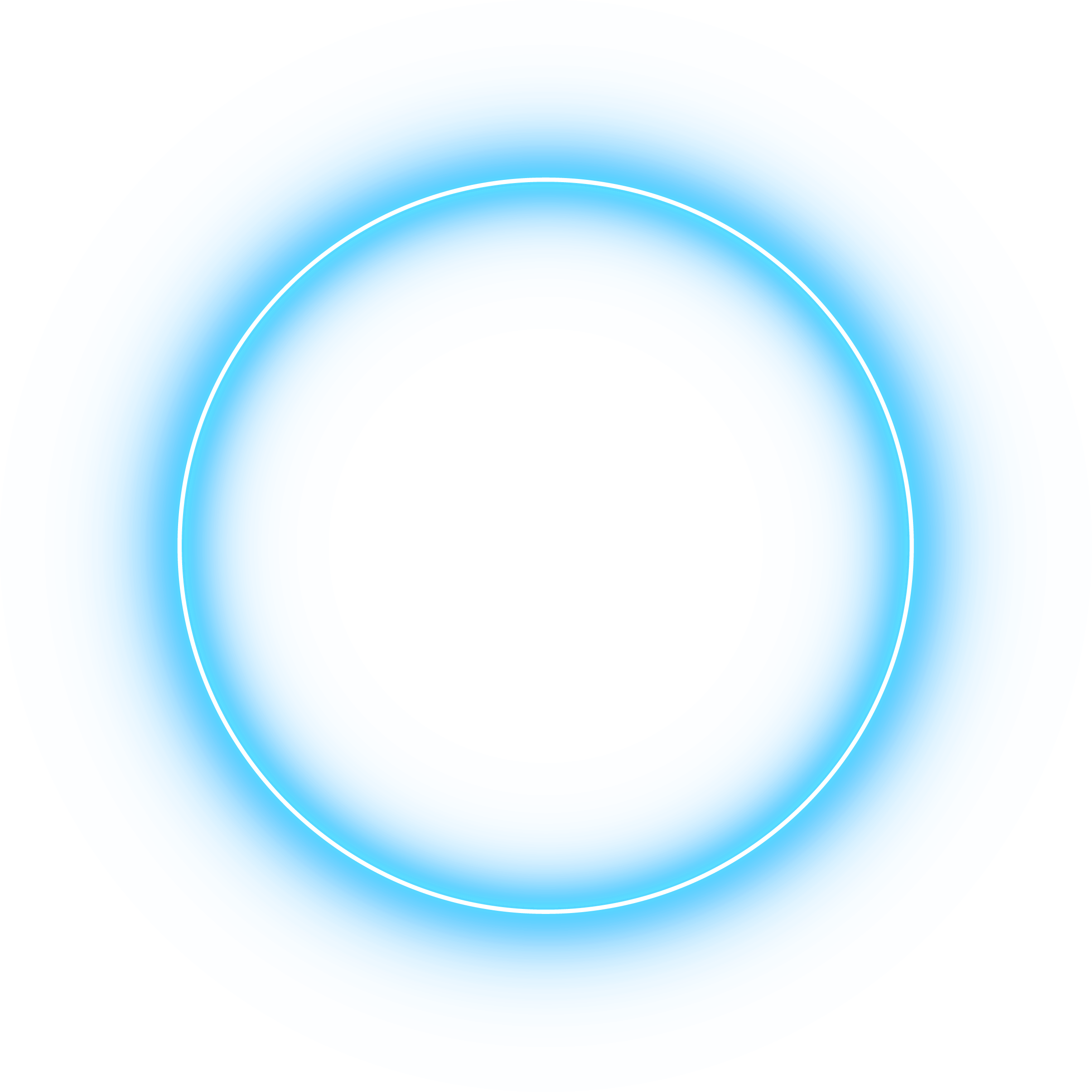Pale blue Neon round frame. Shining circle banner. Vector il
